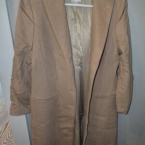 Armani Collezioni Long Camel Coat – Classic Italian Wool
